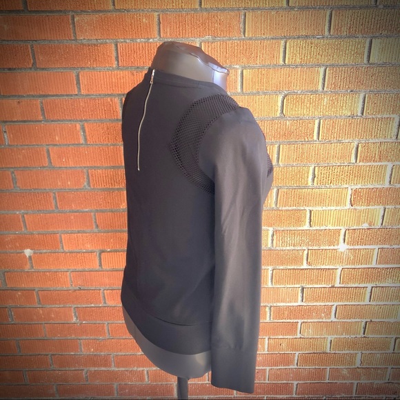 Banana Republic black top with mesh - Picture 8 of 13